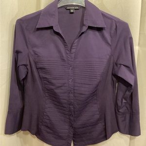 Zach and Rachel purple blouse